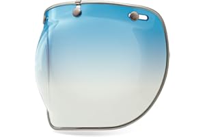 7018140 - Bell Custom 500 3-Snap Bubble Deluxe Visor Ice Blue Gradient