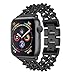 Produktbild Apple Watch Armband, 12shage Strap 44mm Metal Band Uhrenarmband Schlaufe Watch Armbänder für Iwatch Series 4 (Schwarz)
