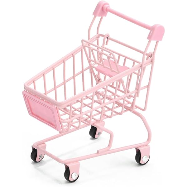 Mini Shopping Cart Miniature Supermarket Handcart Shopping Utility