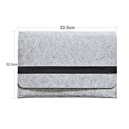 iProtect Schutzhülle MacBook Pro 11" Zoll Filz Sleeve Hülle Laptop Tasche grau