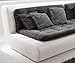 Produktbild Couch Exit Weiss Anthrazit 295x200 cm Sofa Ottomane rechts