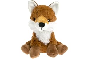 Pelucho - Bouillotte Peluche Renard - Bien-Être, Chaleur et Douceur - Micro-Ondable - Grains de Blé et Fleurs de Lavande - Fabriquée en France