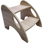 Wooden Step Stool Baby Bath & Kitchen Staircase (Disassembled Product) (Sonomo)