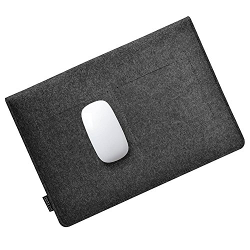 dodocool 12 Zoll Macbook Retina Laptop-Tasche  Filz Sleeve H  lle Laptop Sleeve Case f  r Samsung Galaxy TabPro S   9 7 Zoll iPad Pro  dunkel grau 