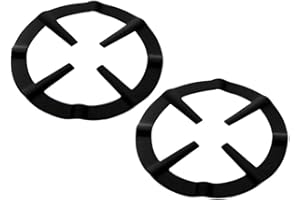 Cabilock 2 Stücke Gasherd Aufsatz Wok Ring Gasherdkreuz Gasherdaufsatz Gas Kreuz Topfträger Gaskocher Gitter Aufsatzring für Espressokocher Kaffeekocher Backofen Küche