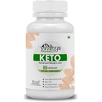 Vindhya Organics Keto Advanced Weight Loss Supplement with (Green Tea + Garcinia Cambogia + Green Coffee) Extract 1000Mg…
