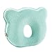 Babykissen gegen Plattkopf Kopfform Babykopfkissen Verformung Kopfkissen Baby Orthopädisches Kissen Memory Foam (Blau)