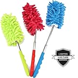 Telescopic Soft Microfiber Duster, Dusting Brush with Extendable Pole, For fragi