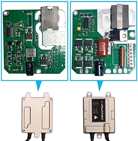 IIIPILOTING Xenon HID Quick Start Ballasts 12V 35W AC Slim Compatible For All Bulbs Set of 2