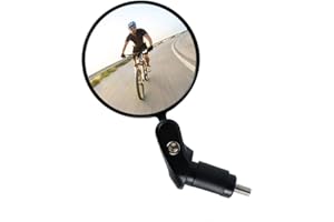 KEYOHOME Specchietto Retrovisore Bicicletta Specchietti Convesso Regolabile Girevole a 360° per Mountain Road Bike,Bici da Corsa