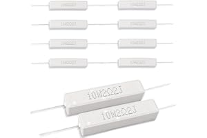 Innfeeltech 10 Pcs 10W 5% Tolerance 2.2 ohm Ceramic Cement Resistor For DIY Project and Experiments
