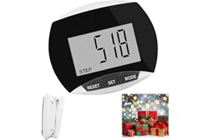 RAYKCE Portable Pedometer Step Counter Accurately Track Steps, 3D Sports Pedometer and Fitness Tracker with Detachable Clip LCD Display for Men Women and Children