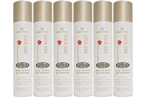 AL REHAB Prime Air freshener Room Spray Scent Perfume for Home/Car/Office 300 ML Pack of 6 Pcs from UAE and Saudia Arabia (300 ml, Red Rose)