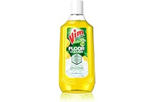 Vim Floor Cleaner: 1000ml Sparkling Lemon 100% Removal of stains for complete clean floors & long lasting fragrance