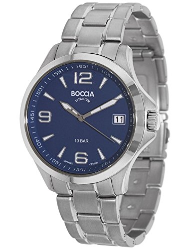 Boccia Herren-Armbanduhr Analog Quarz Titan 3591-03 Boccia Herren-Armbanduhr Analog Quarz Titan 3591-03