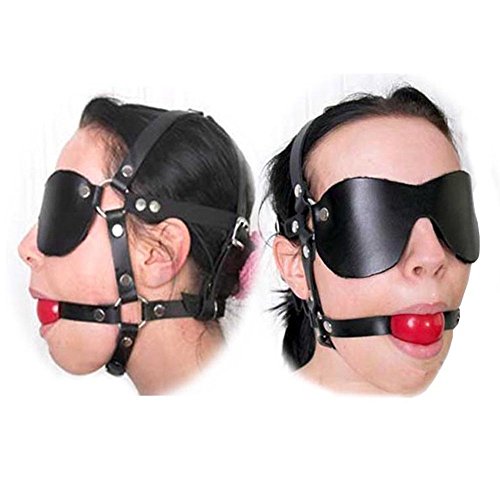 Preisvergleich Produktbild Loveours Harness Kopfgeschirr Knebel Gag Fetish Face Bondage