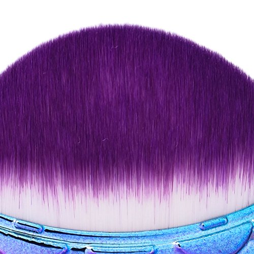 Makeup Pinsel Set 8 Stück Meerjungfrau Blush Eyeliner Lip mit Mermaid Round Pinsel Contouring Kit Foundation Kosmetiktasche - 6