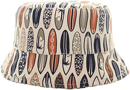 Trendy surfer dude sun hat - Surfboards print. Kids ages 4-6/ 7-10