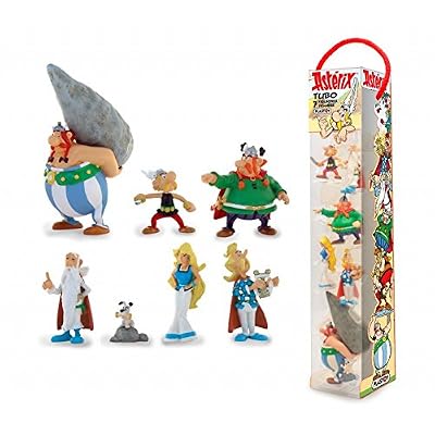 Plastoy - 70385 - Figurine - Tubo Astérix - le Village Gaulois - Lot de 7