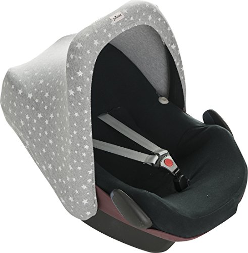 Janabebe® ** White Star ** Universal Verdeck / Dach für Maxi Cosi/Babyschale Gruppe 0+ als Sonnenschutz / Windschutz / SonnenDach / Sonnenverdeck - 4