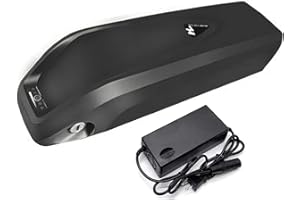 SDTYYP Electric Bike Battery 36V 15Ah/17.5Ah Ebike Hailong Down Tube Battery for 36V 350W/500W/750W Motor with Charger/BMS