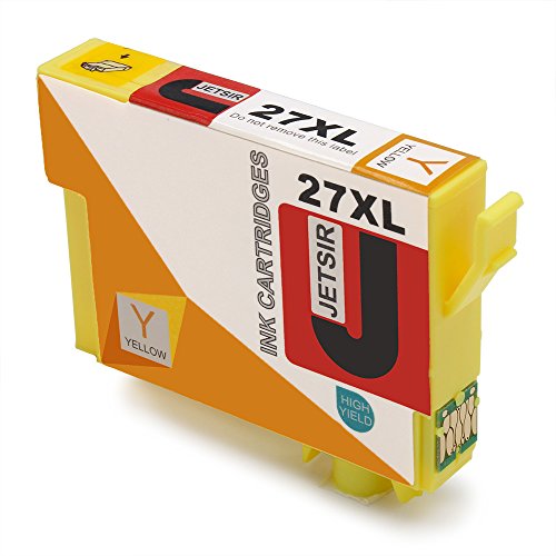 JETSIR Kompatibel Druckerpatronen Ersatz für Epson 27XL, Hohe Ergiebigkeit Kompatibel Mit Epson Workforce WF-3640 3620 7610 7110 7620 Drucker (2 Schwarz, 1 Cyan, 1 Magenta, 1 Gelb) - 5