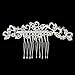 Phenovo 1pc Bridal Bridesmaid Women's Rhinestone Hair Comb Hair Accessories 9 x 5cm