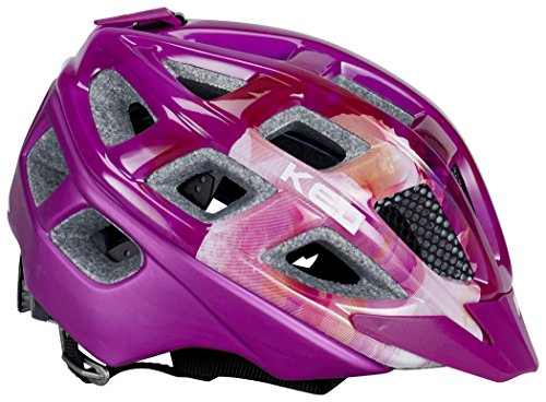 KED Kailu Helmet Kids Flower Violet 2017 mountainbike helm downhill - 6