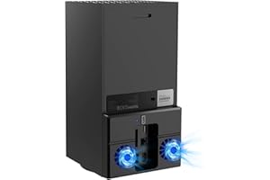 FASTSNAIL Ventola di raffreddamento per console Xbox Series X, dispositivo di raffreddamento USB con 1 hub USB, doppia ventola di raffreddamento posteriore per Xbox Series X