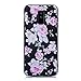 Produktbild Chreey Samsung Galaxy A6 Plus 2018 Hülle, Weiche TPU Silikon Bumper Case 3D Drucken Blume Muster Design Mode Handyhülle [Rosa Blumen]