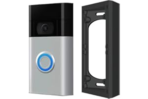 GESTECH Feste 25/45-Grad-Türklingel-Winkelhalterungen, kompatibel mit 1., 2. Generation, Doorbell 2, 3, 3+, 4, Doorbell Plus (1. / 2. Generation, 2, 3, 4, Plus, 25° Winkelhalterung)