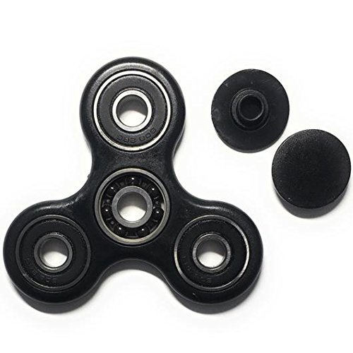 FidgetPro Tri-Spinner Hand Spinner Fidget Toy - Black. Warehoused and Shipped by Amazon UK