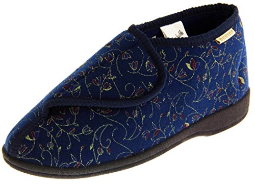 Dunlop Mujer Azul Marino Zapatillas De Toque de Fijación Ortopédica EU 40