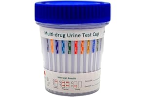 ALLTEST UKDrugTesting Ultra Sensitive Drug Testing Cup Kit Cannabis Cocaine Opiates and More in 1 Drug Test