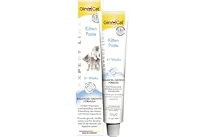 GimCat EXPERT LINE Kitten Paste - Funktionaler Katzensnack fördert die Entwicklung von jungen Katzen - 1 Tube (1 x 50 g)