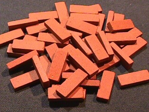 Preisvergleich Produktbild Terrakotta-Klinkersteine, rechteckig für das Puppenhaus