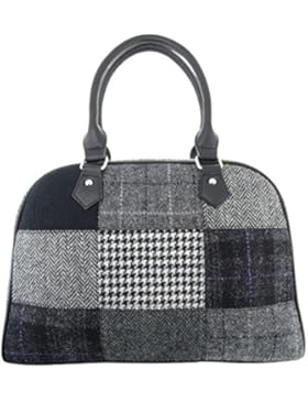 Damen Harris Tweed Patchwork Handtasche in 2Farben lb1022