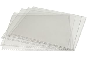 Royal & Langnickel RSLEEV-90 - Funda de plástico para archivador (5 unidades, A1, taladradas)