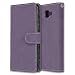 Produktbild Samsung Galaxy A8 2016 Hülle, Chreey Matt Leder Tasche Retro Handyhülle Magnet Flip Case mit Kartenfach Geldbörse Schutzhülle Etui [Lila]