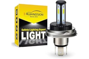 Ruiandsion R2 P45T H5 - Bombilla LED para faros delanteros de motocicleta, 12-24 V, color blanco superbrillante, para faros de motocicleta, sin polaridad