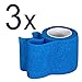 Produktbild 3er Pack: 2-TECH Blaue selbsthaftende Bandage Haftbandage Flex Wrap Tape, Fixierbinde 5cm x 450cm