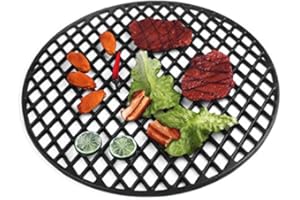 HERO24 Grille en fonte Ø 44,5 cm émail massif avec 2 poignées. également, par ex. pour Weber 45,46,47 cm