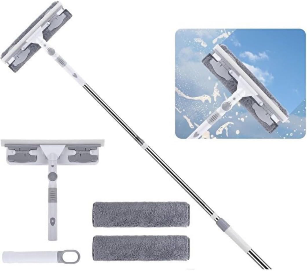 Teleskopik Mikrofiber Cam Silme Seti