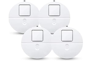 COZIERT Alarme de rupture de verre avec alarme forte de 120 dB, détecteur de rupture de verre, capteur de vibration de fenêtre, convient pour la sécurité et l'antivol pour les familles, les enfants, les