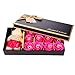 Molie Soap Flower Gift Box with 12pcs Roses and Small Bear Doll for Birthday Wedding Valentine's Day
