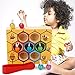 Produktbild MojiDecor Bienen Holzspielzeug, Holz Bienen Spielzeug Klippkasten Montessori Geburtstag Pädagogisches Lernspielzeug für Kinder Baby