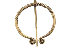 Romote 1PC Broche Vintage Viking Medieval Cape Pin Vêtements Fasteners Cape Pin Classique Tablier Fermoir à Boucle Cadeau Parfait pour Les Familles (d'or)
