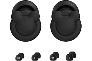 BANDICTION Ear Plugs for Sleep Noise Cancelling, Reusable Soft Silicone Earplugs, 33dB Noise Reducing Ear Plugs for Sleeping, Snoring, Concert, Travel, Flights, Work, 4 Pairs Ear Tips in XS/S/M/L