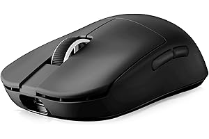 MCHOSE L7 Souris Gaming Légère 39 g avec Récepteur Personnalisé 8K sans Fil Ultra Rapide, 26 000 DPI, Taux de Rapport 8 K Hz, Souris de Jeu sans Fil/Filaire BT/2,4 G, Batterie 200 Heures Noir