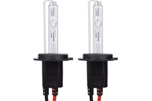 Safego Ac 55W H7 Xenón 6000K Hid Luz de Xenon Headlight Lámpara de H7 55W Bombilla de Repuesto Hid Bombillas de Coche Faros de Xenon Luces Auto Lamparas Coche Luz de Color Blanco